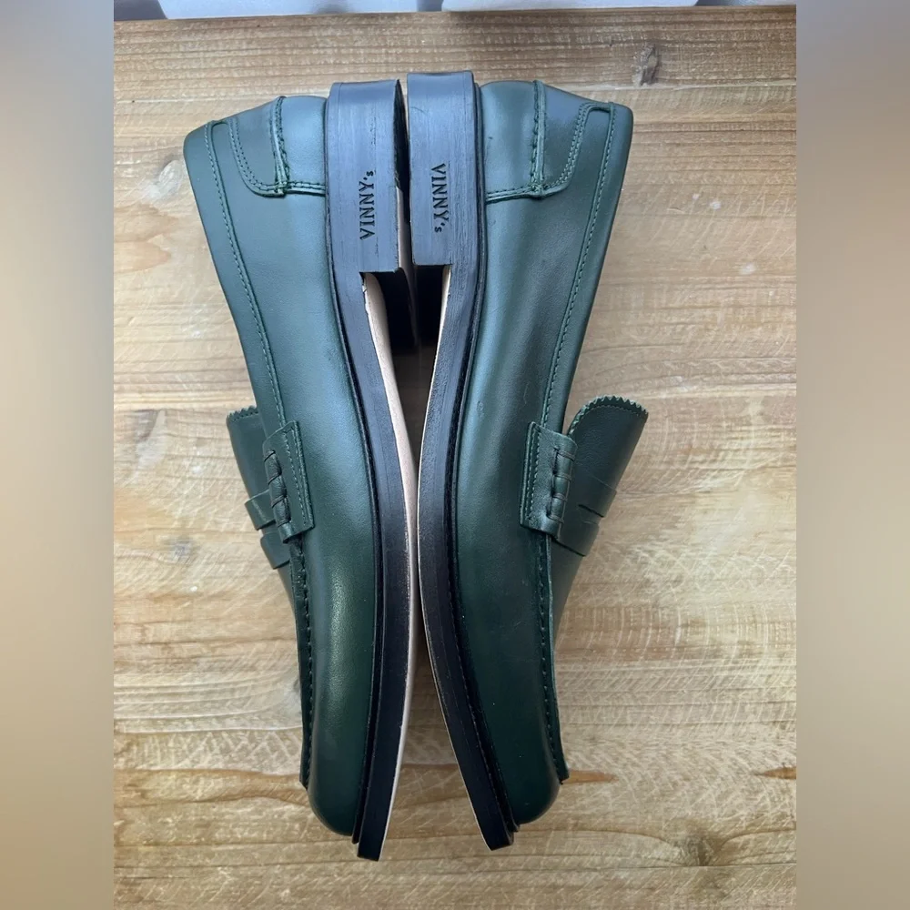 Vinny’s Townee Penny Loafer in Dark Green Men’s Size 43 New